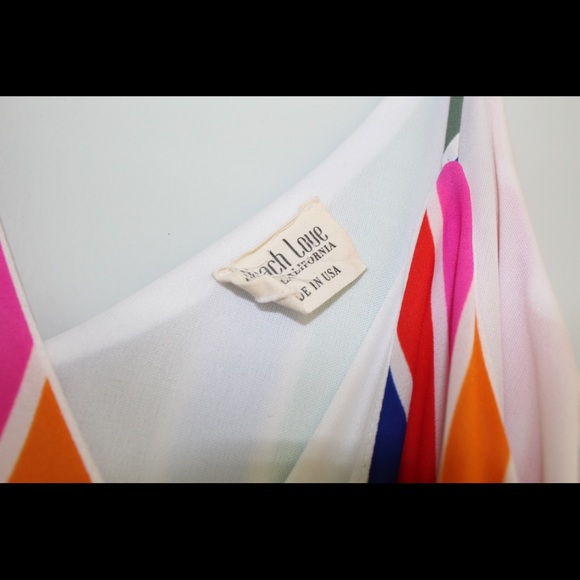 Peach Love California striped rainbow maxi dress - Picture 3 of 3